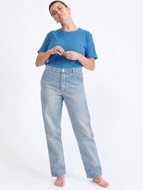 Industry of All Nations Clean Carpenter Pants Indigo 6 Dip Womens Size 32